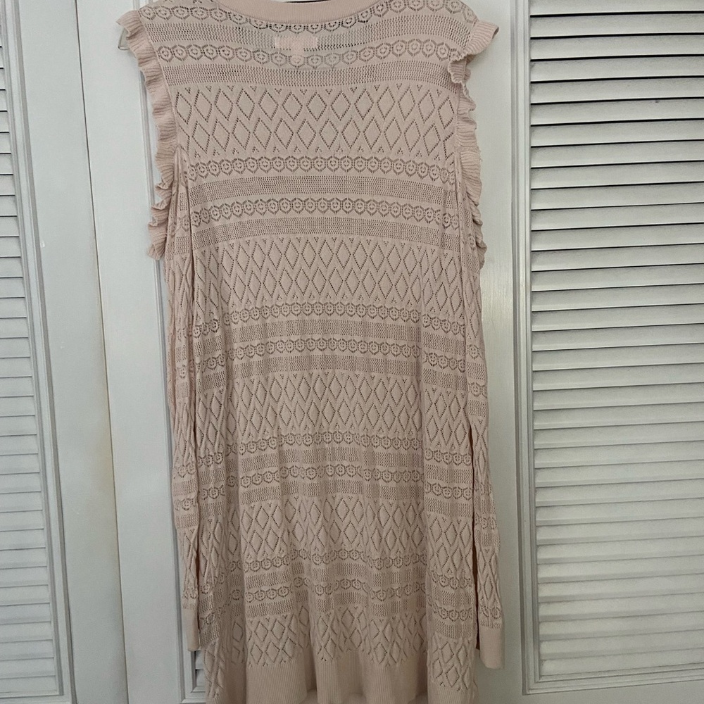 LC Lauren Conrad Cream Off-the-Shoulder Sweater Size XL - Picture 4 of 12